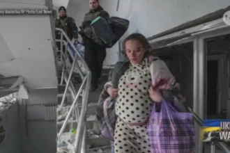 A photograph taken by an Associated Press photographer showing a pregnant woman in a Mariupol hospital struck by Russian shelling is an example of an agency photograph. Source: J. Sobieniowski, “Fakty,” TVN, March 10, 2022, at 7:11:07 p.m
