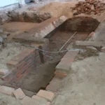 Once the floor was removed, it became clear something lay beneath the church