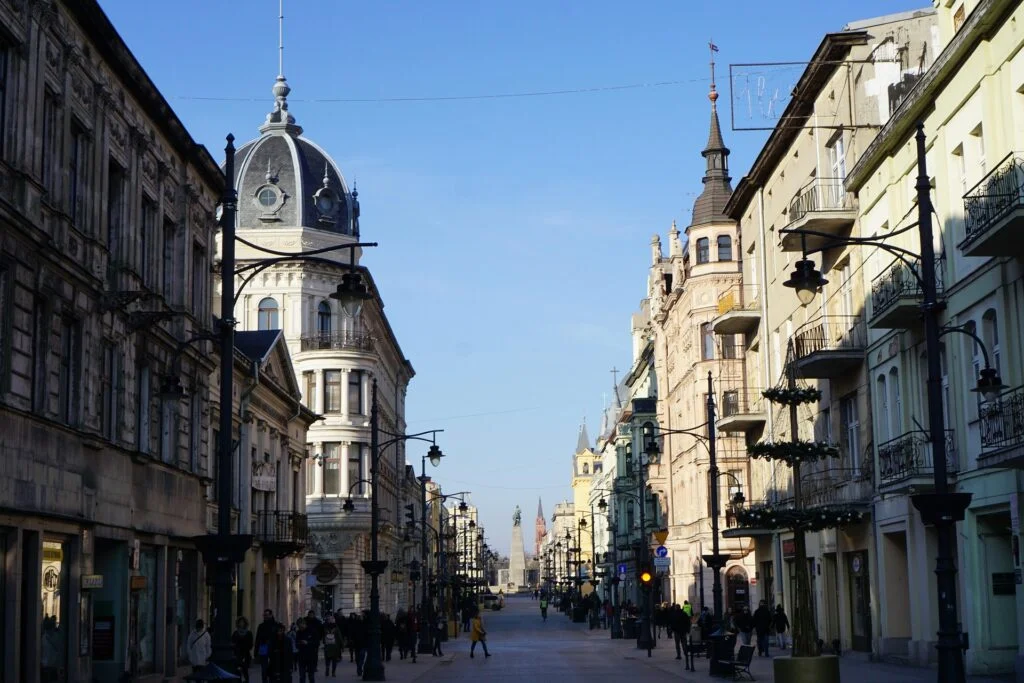 Researchers examined the revitalization process through interviews with tenants. Pictured: Piotrkowska Street in Łódź.