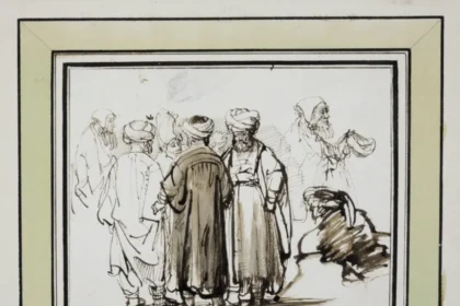 Rembrandt Harmensz van Rijn (1606–1669), Group of Men in Oriental Costumes, University of Warsaw Library Print Room, Inv. No. 4285.